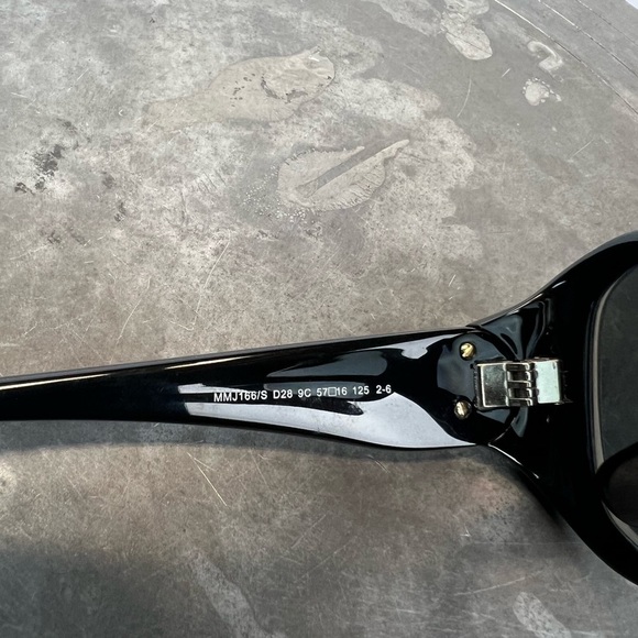 Marc By Marc Jacobs Black Sunglasses with Silver Accent - Picture 9 of 12